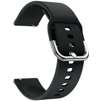 Riff silikona siksniņa-aproce priekš Samsung Galaxy Watch ar platumu 20Mm Melna  Rf-Sil-Sams-Sw/20-Black 4752219008815