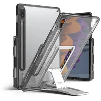 Ringke Fusion Combo Outstanding hard case with Tpu frame for Samsung Galaxy Tab S7 11  self-adhesive foldable stand grey Fc475R40 8809818840608