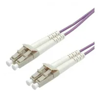 Roline Fibre Optic Jumper Cable, 50/125 µm, Lc/Lc, Om4, purple 15 m  21.15.8756