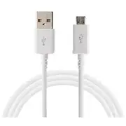 Samsung datu pārraides un uzlādes vads  Usb-A uz Micro Usb 1M balts Oem Ecb-Du4Awe 4752168000465 85044030