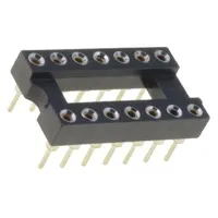 Socket integrated circuits Dip14 Pitch 2.54Mm precision Tht  Icm-314-1-Gt