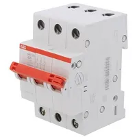 Switch-Disconnector Poles 3 for Din rail mounting 32A 415Vac  Shd203/32 2Cdd273111R0032