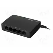 Switch Ethernet Rj45 socket x5 Pnp,Led status indicator  Dsp2-1005-12V