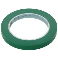 Tape marking green L 33M W 12Mm Thk 0.13Mm 2.5N/Cm 130  3M-471-12-33/Gn 471-12-33/Gn