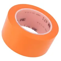 Tape marking orange L 33M W 50Mm Thk 0.13Mm 2.5N/Cm 130  3M-471-50-33Or 7000028854