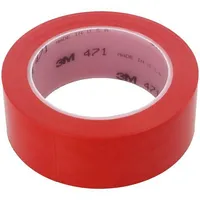 Tape marking red L 33M W 38Mm Thk 0.13Mm 2.5N/Cm 130  3M-471-38-33/Rd 471-38-33/Rd