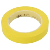 Tape marking yellow L 33M W 19Mm Thk 0.13Mm 2.5N/Cm 130  3M-471-19-33/Ye 471-19-33/Ye