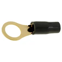Terminal ring M10 10Mm2 gold-plated insulated black  Zko10X104-Bk 30.4700-83