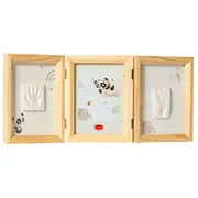 Tiny Love Double Frame Koka rāmis komplekts mazuļa pēdiņu/rociņu nospieduma izveidošanai 3333166081  7290108863703