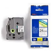 Tze-151 uzlīmju lente melns uz caurspīdīga 24Mm  Tze151 4977766684996