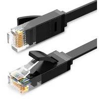 Ugreen Ethernet flat cable Rj45, Cat.6, Utp, 0.5M Black 50172  6957303851720
