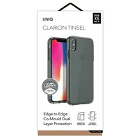 Uniq etui Clarion Tinsel iPhone Xs Max czarny vapour smoke  Uniq-Ip6.5Hyb-Clrntsmk 8886463665084