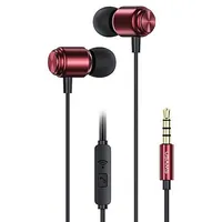 Usams Headphones  Słuchawki stereo Ep-44 jack 3.5Mm czerwony red Hsep4402 Us-Sj548 6958444976495