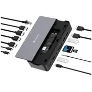 Usb centrmezgls Verbatim Usb-C Pro Docking Station 15 in 1 with 256 Gb Ssd  32174V 023942321743