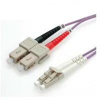 Value Fibre Optic Jumper Cable, 50/125Μm, Lc/Sc, Om4, purple 0.5 m  21.99.8760