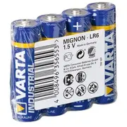 Varta Batterie Industrial Pro Mignon Aa  Lr6 4X in Folie 04006211354 4008496356553