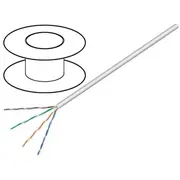 Wire U/Utp 4X2X24Awg 5E wire Cca Pvc grey 100M Øcable 5Mm  U/Utp5E-Scca-100 68710