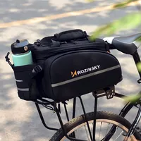Wozinsky bicycle bike pannier bag rear trunk with bottle case 35L black Wbb19Bk  5907769300615