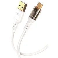 Xo Clear cable Nb229 Usb - microUSB 1,0 m 2,4A white  6920680832866 Nb229Mubk