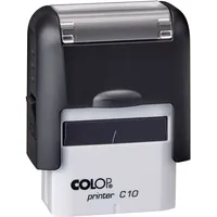 Zīmogs Colop Printer C10, melns korpuss, sarkans spilventiņš  650-03701 9004362529163