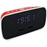 Aiwa radio pulkstenis, sarkans  Cru-19Rd 8435256896763