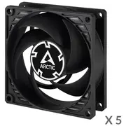 Arctic P8 Silent Pressure-Optimised Extra Quiet Fans, 3-Pin, 80Mm, black, 5Pcs  Acfan00301A 4895213704205