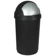 Atkritumu spainis Bullet 50L melns/sudraba  0803931260 3253923931587