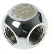 Bitspower Adapter T-Splitter 3X G1/4 Zoll Ig - silber glänzend  Bp-Tmb 4711946742355 Waad-093