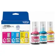 Brother Cmy value pack ink 3 bottles  Btd180Clval 4977766838931