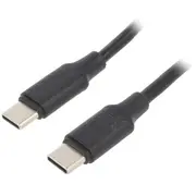 Cable Cablexpert Usb 2.0 C plug,both sides 1.5M black  Cc-Usb2-Cmcm1001.5 Cc-Usb2-Cmcm100-1.5M
