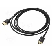 Cable Hdmi plug,mini plug Len 2M black 36Awg Core Cu  Delock-84778 84778