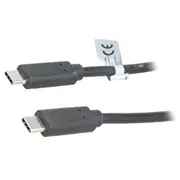 Cable Usb 3.2 Gen 2 C plug,both sides 1M black 10Gbps  Cu0129