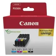Canon Cli-551 Ink Cartridge C/M/Y/Bk  6509B016 8714574679242