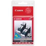 Canon Pgi-520Bk Ink Cartridge Twinpack  2932B019 8714574679433