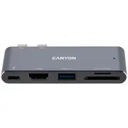 Canyon hub Ds-5 5In1 Thunderbolt 3 4K Space Grey  Cns-Tds05Dg 5291485006129