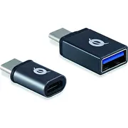 Conceptronic Donn04G kabeļu spraudņu pāreja Usb 3.1 Gen 1 Type-C, 2.0 Type-C Type-A, Micro Melns  4015867223130