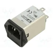 Connector Ac supply socket male Inom 3A Ir 0.250.45Ma 2.5Mh  Fcss03Sfr