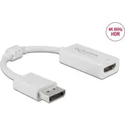 Delock Displayport 1.4 Adapter to Hdmi 4K 60 Hz with Hdr function Active white  63936 4043619639366