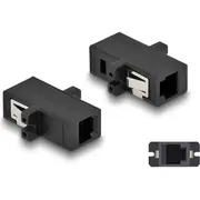 Delock Optical Fiber Coupler Mtrj female to black  87933 4043619879335
