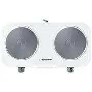 Esperanza Ekh010W Adjustable electric cooker  2 heating fields white 5901299963821 Agdespktu0015