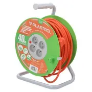 Extension lead 3G1.5Mm2 40M Pvc orange Sockets no 4 reel 16A  W-98950