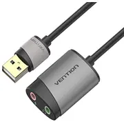 External Usb Sound Card 0.15M Vention Cdkhb Gray 