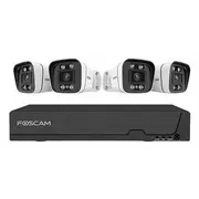 Foscam Fn9108E-B4-2T Video Surveillance System White 4X 3K Poe Bullet Camera, 1X 8-Channel Nvr  6954836003497 136043