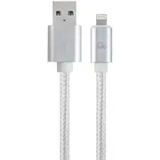 Gembird cotton braided Usb Lightning 1.8M Silver  Ccb-Musb2B-Amlm-6-S 8716309101073