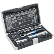 Instrumentu komplekts ar caurejošām muciņām 1/4 un 3/8 18 daļas  Ht1R478