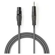 Kabelis Nedis Xlr M - 3.5Mm 3M  Coth15300Gy30 5412810295838