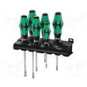 Screwdriver universal-set Phillips,Slot Kraftform Lasertip  Wera.334/6 05105650001