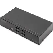 Digitus Kvm Switch, 4X1  Dp, Dp Out,Usb Ds-12891 4016032487876