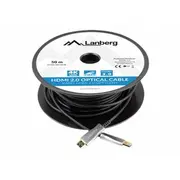 Lanberg Hdmi M/M cable 50M optical Aoc  Ca-Hdmi-20Fb-0500-Bk 5901969429848 Kbalaehdm0051
