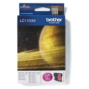 Lc-1100M sarkana tintes kasete 325 lapām 5,5Ml Dcp385,585,715,Mfc290,490,615  Lc1100M 4977766659758